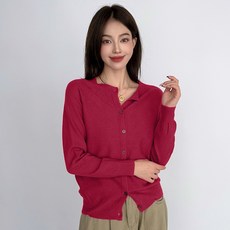 TheSirup 女款 Lepe 圓領柔軟長袖開襟衫