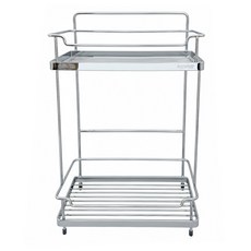 DAY&DAY 日日家居 雙層置物架（掛、放兩用） ST2296S-2H 304不鏽鋼, 銀色, 1個