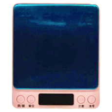 繁體中文不鏽鋼電子秤充電款 3000g/0.1g, 櫻花粉, CAES0005UPK