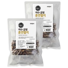 마켓밀러 여수 금빛 훈연멸치, 500g, 2개