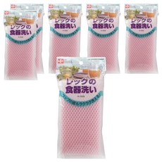 LEC 食器清潔海綿, 尼龍網層包覆海綿, K-008, 1入, 6包