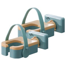 小麥購物 兩用吹風機收納架 L2246, 藍綠色, 2個