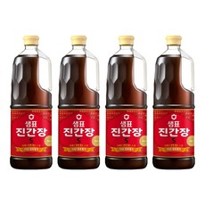 샘표 진간장 S, 1.7L, 4개