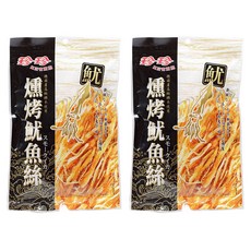 珍珍 燻烤魷魚絲, 75g, 2包