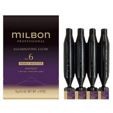 mILBOn 護髮系列 黑凜 NO.6 柔曜 4個, 1組, 36g