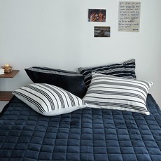 HEIRLOOM 自體發熱固定帶Stay固定帶床墊, 海軍藍色