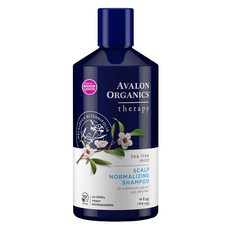 AVALON ORGANICS 頭皮調理精油洗髮精 茶樹薄荷 適用於油性/問題/敏感/碎屑頭皮, 414ml, 1瓶