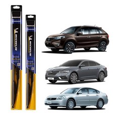 MICHELIN 米其林 半徑標準雨刷駕駛座椅+乘客座椅套裝, 新 SM5、SM6、SM7、SM7 新藝術、QM5、QM5 Neo、XM3