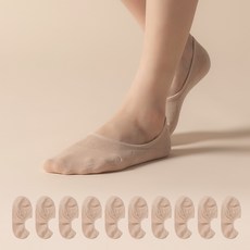 삭피엔스 여성용 절대 벗겨지지 않는 앞코보강 페이크삭스 10켤레