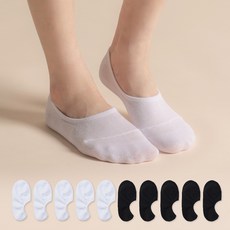 삭스팝 여성용 절대 벗겨지지 않는 앞코 보강 NO빵구 페이크삭스 10켤레