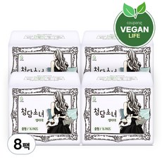 Chung-dam 蝶翼型衛生棉, 16片, 8包, 中型(24cm)