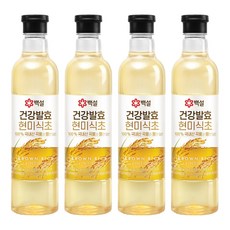 CJ BEKSUL 白雪 健康發酵糙米醋, 800ml, 4個