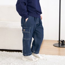 마리앤모리 아동용 데이즈 카고 보온 데님팬츠