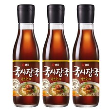샘표 국시장국 가쓰오국물, 350ml, 3개