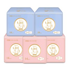 Liberty ORGANATURE Near Skin韓國產蝶翼瞬吸透氣衛生棉 M 14片 3包+夜用型 10片 2包組, 1組