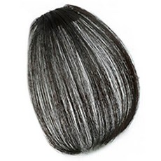 GABAL WITH 真人髮瀏海假髮 基本款, 深黑色, 1個