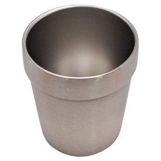 FANCY LIFE 不鏽鋼雙層隔熱杯 175ml, 小款 銀色, 1個