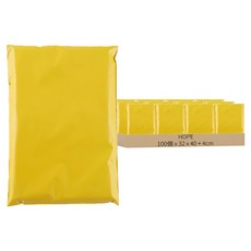 HDPE亮黃色快遞袋, 100個
