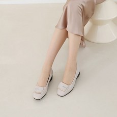 루잔 어바웃슈 여성용 미들힐 브로치 펌프스 구두 5cm TSP268