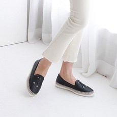 어바웃슈 여성용 가죽 테슬 로퍼 단화 컴포트화 1.5cm TSP271