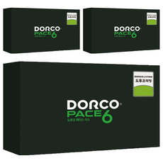 Dorco face 6 6 剃須刀片, 12件, 3個