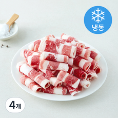 미국산 우삼겹 바로구이 (냉동), 4개, 500g