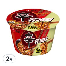 농심 신볶게티 큰사발면 107g, 2개