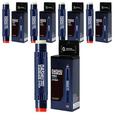 DASHU 男士雙頭保濕潤色護唇膏, 草莓香+無香, 5支