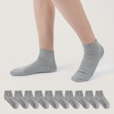 가나양말 남성용 두겹 심플 단목 양말 10켤레 세트 200N