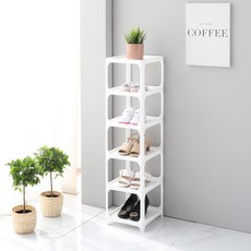 6層組合式簡易鞋架, 單一顏色, 1入