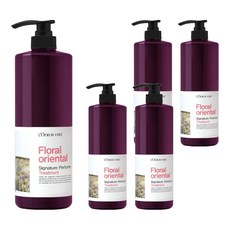 經典香氛護髮乳 東方花香款, 1L, 5個