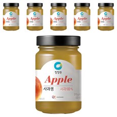 청정원 사과잼, 370g, 6개