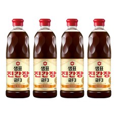 샘표 진간장 금F3, 860ml, 4개