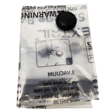 FLEXTAIL 真空收納袋 60x80cm 放入收納衣物&涼被 使用滑片拉上密封條 蓋上防漏氣閥蓋, L, 4個, 1組