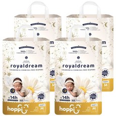 hoppi 皇家系列 嬰兒褲型尿布 6~11kg, M, 168片