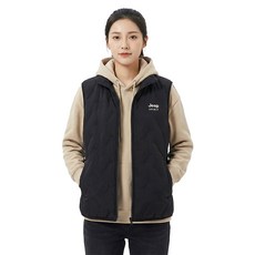 지프스피릿 남녀공용 캐주얼 패딩조끼