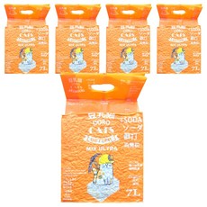 DORO CAT 豆乳貓 混合砂, 條狀豆腐砂+球狀礦物砂, 7L, 原味, 5包