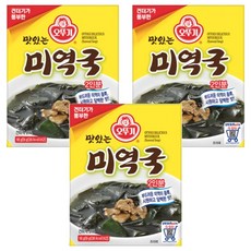 오뚜기 미역국, 18g, 3개