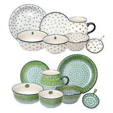 PAWIE Paul Green白色餐具家用組, 1套, 14種, 混合色