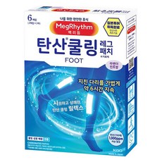 Kao 花王 MegRhythm 美舒律 腿部貼片 碳酸涼感 6入, 1個