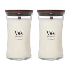 우드윅 라지캔들, 화이트 티 앤 자스민, 609.5g, 2개