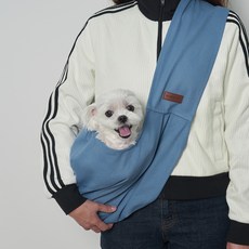 Super Pet. 環保單肩寵物袋, 藍色