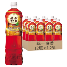統一 麥香 阿薩姆紅茶, 1.25L, 12瓶