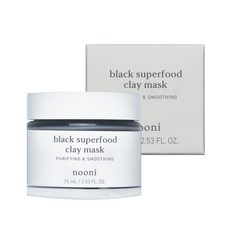 nooni 潔淨肌膚舒緩黑泥膜 75ml, 1個, 1件