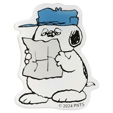 norns Peanuts 史努比造型磁鐵, 奧拉夫 讀信 白色 + 藍色, 1個