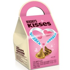 허쉬 키세스 핸드백케이스 크리미 밀크초콜릿 52g x 2p + 밀크아몬드 52g 세트, 156g, 1세트