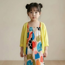 꼰띠키즈 아동용 슬러시 가디건