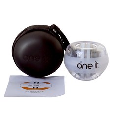 Dr.Fit One It LED 優質陀螺保健球, 透明（藍紅）