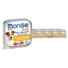 monGe 瑪恩吉 倍愛滿滿 主食犬餐盒, 32個, 100g, 雞肉 + 覆盆子
