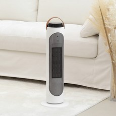 CLAPA 自動旋轉節能型PTC塔式暖風機, 白色, BPH-380W